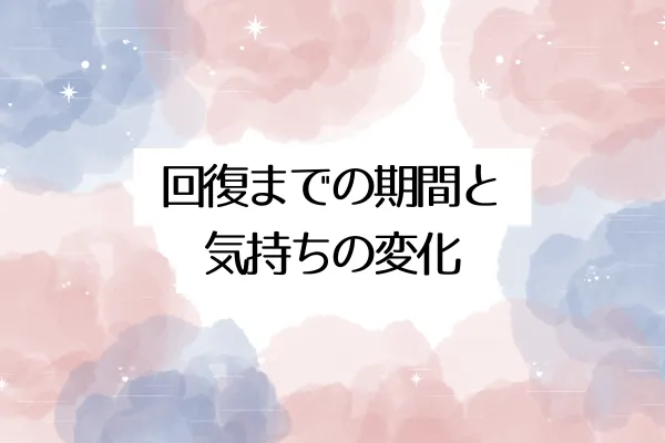 回復までの期間と気持ちの変化
