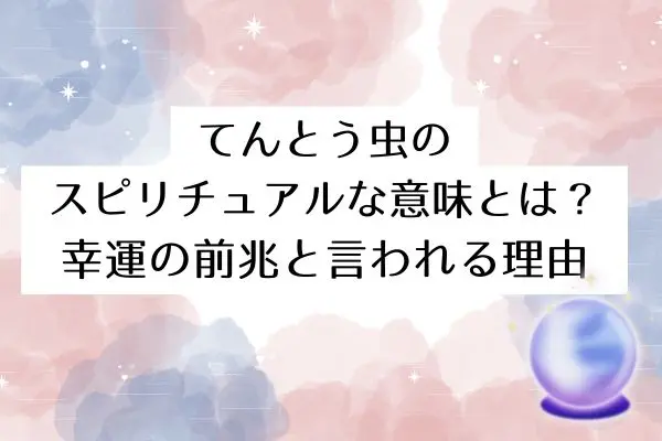てんとう虫スピリチュアル