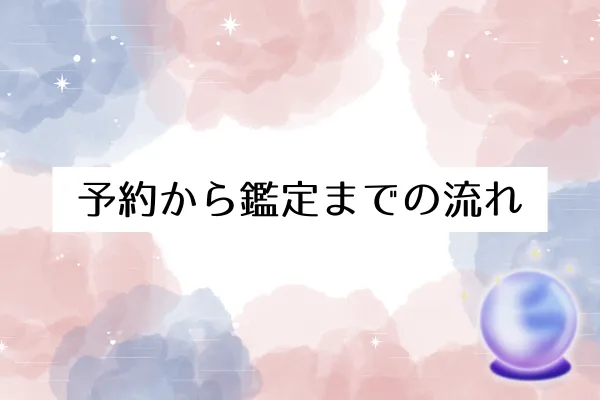 予約から鑑定までの流れ